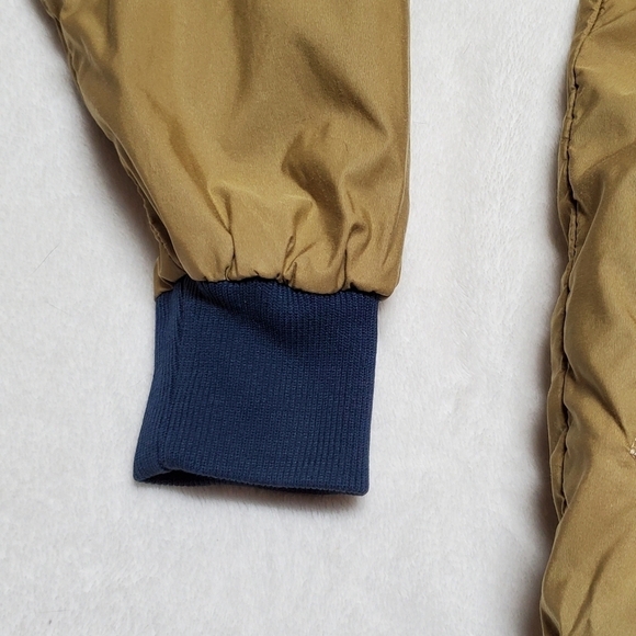 VINTAGE 70s LL Bean Khaki Blue Ribbed Talon Zipper Full-zip Windbreaker Jacket - Picture 5 of 15